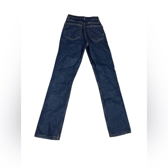 REFORMATION women’s dark wash Seneca Jax High Waist Straight Leg Jeans size 23 - Picture 5 of 9